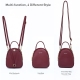 Pierre Loues Womens Bag Backpack Burgundy Colour - 3