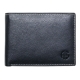 Alpha Status Leather Mens Wallet with RFID Black Colour - 1