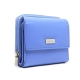 Mentzo Small Leather Womens Wallet with RFID Blue Colour - 2