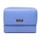 Mentzo Small Leather Womens Wallet with RFID Blue Colour - 1