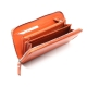 Mentzo Large Leather Womens Wallet with RFID Orange - 3