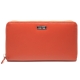 Mentzo Large Leather Womens Wallet with RFID Orange - 1