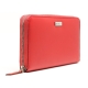 Mentzo Large Leather Womens Wallet with RFID Red Colour - 2