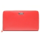 Mentzo Large Leather Womens Wallet with RFID Red Colour - 1
