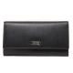 Mentzo Large Leather Womens Wallet with RFID Black Colour - 1