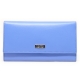 Mentzo Large Leather Womens Wallet with RFID Blue Colour - 1