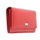 Mentzo Large Leather Womens Wallet with RFID Red Colour - 2
