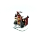 Christmas Snowy House With LED Light Brown Color - 1
