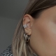 Σκουλαρίκια Ear Cuffs Με Πέτρες Ζιργκόν - 2