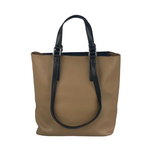 Τσάντα Ώμου BagToBag Σκούρο Μπεζ Χρώμα Με Διπλά Λουριά - 3