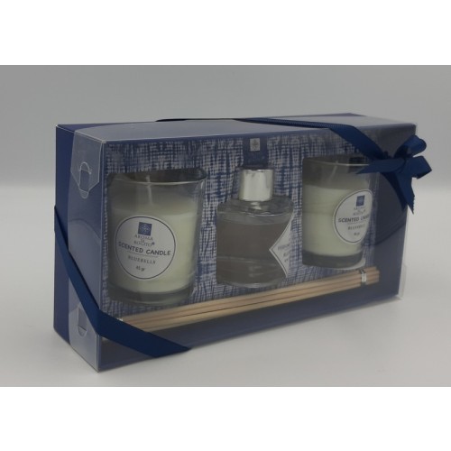 60ml Reed Diffuser Set With Two 45gr Candles Bluebells Fragrant - 3
