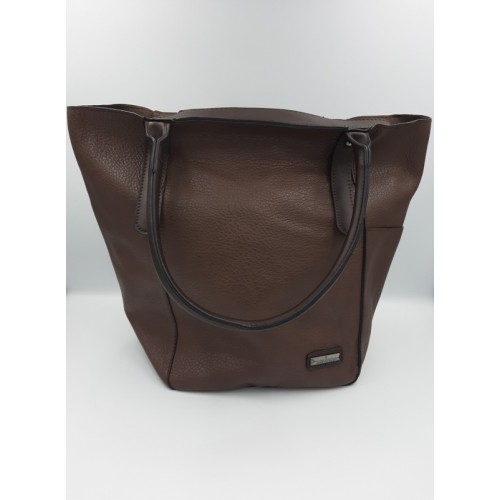 Τσάντα Ώμου - Χιαστί Χειρός BagToBag Σε Σκούρο Καφέ Χρώμα - 2
