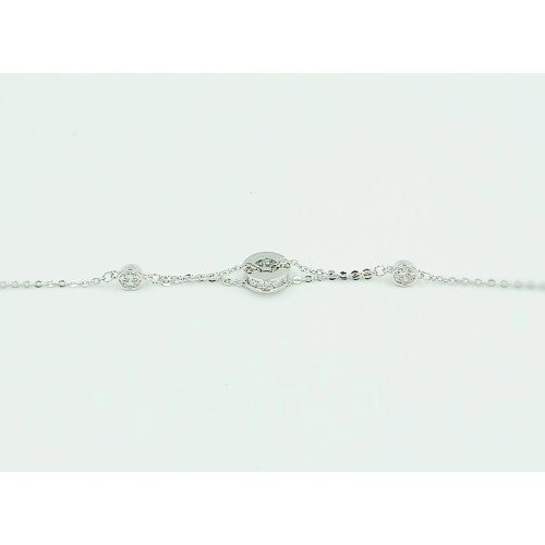 Steel Bracelet With Double Chain