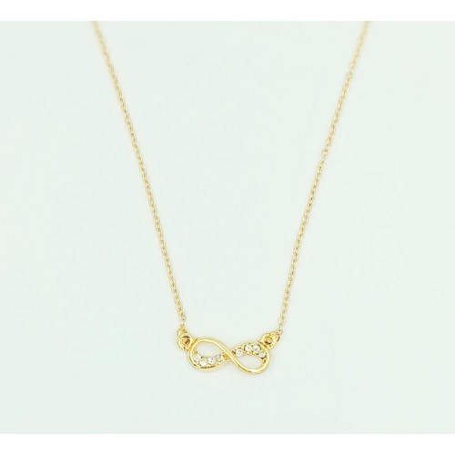Gold Plated Infinity Necklace