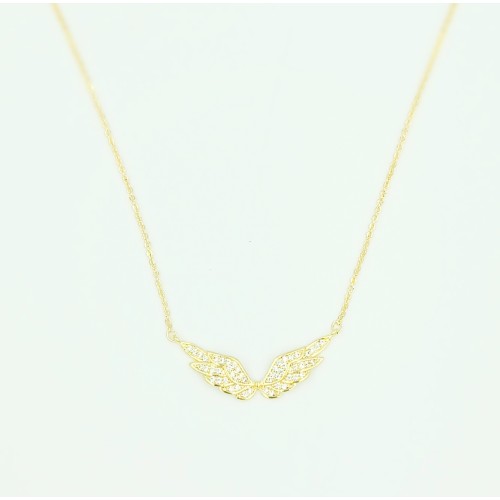 Gold Plated Angel Wings Necklace