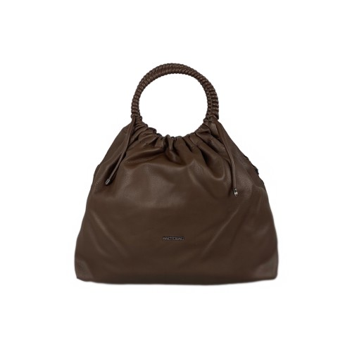 Τσάντα Ώμου - Χειρός BagToBag Σκούρο Καφέ Χρώμα Με Περίτεχνα Λουράκια - 1