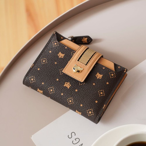 Foxer Small Womens Wallet Brown Colour