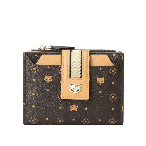 Foxer Small Womens Wallet Brown Colour