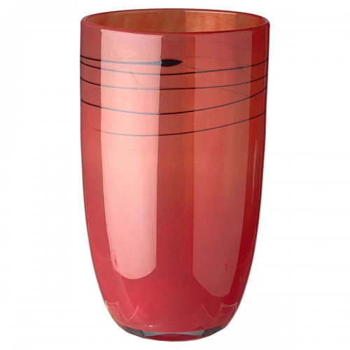 Orange Glass Vase 18x32cm - 1