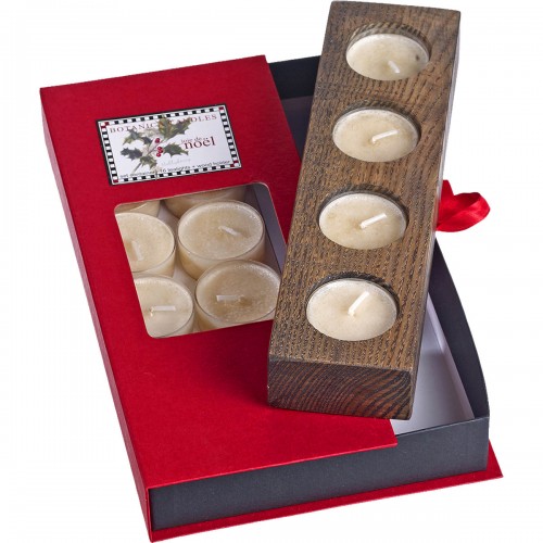 Tear Candles With Wooden Base. - 1