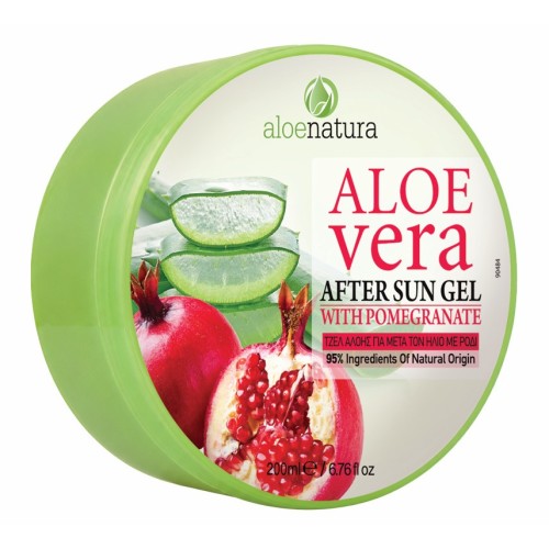 Aloe Natura Τζέλ Για Μετά Τον Ήλιο Με Αλόη & Ρόδι