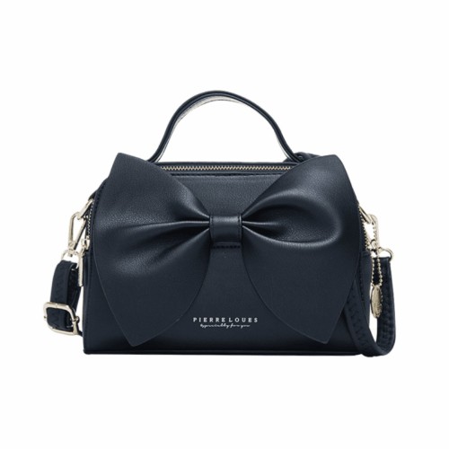 Γυναικεία Τσάντα Χιαστί/Χειρός Pierre Loues Μαύρο Χρώμα