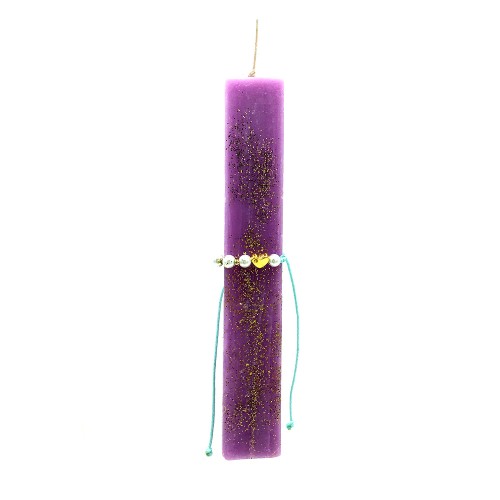 Easter Candle With A Bracelet In A Handmade Wooden Box - 2