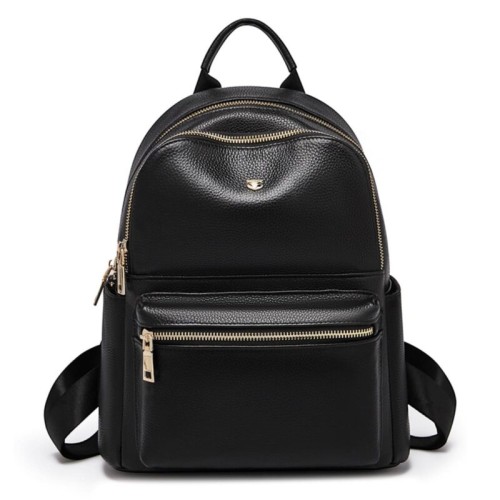 Foxer Leather Womens Bag Backpack Black Colour
