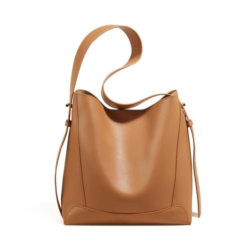 Foxer Leather Womens Bag Shopper Shoulder Brown Colour