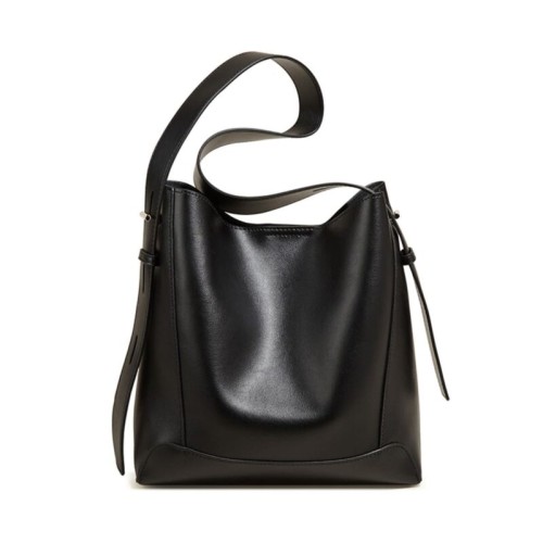 Foxer Leather Womens Bag Shopper Shoulder Black Colour