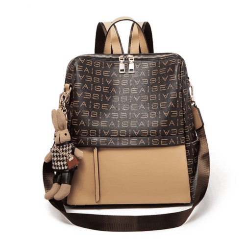 Foxer Leather Womens Bag Backpack Brown Colour