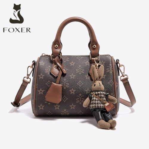 Foxer Womens Bag Tote Crossbody/Handbag Brown