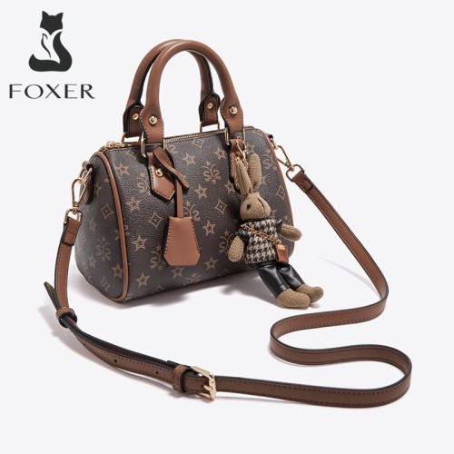 Foxer Womens Bag Tote Crossbody/Handbag Brown