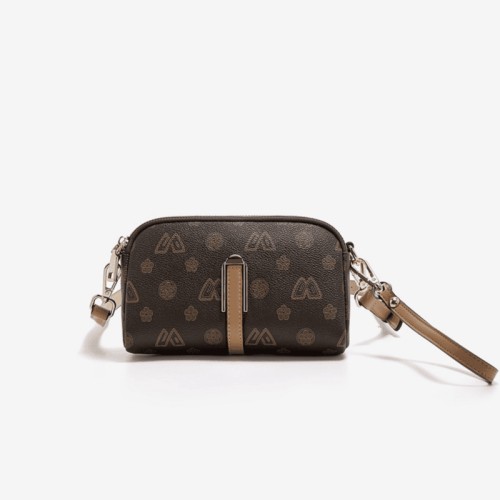 Womens Crossbody PVC Brown Colour Bag