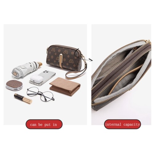 Womens Crossbody PVC Brown Colour Bag