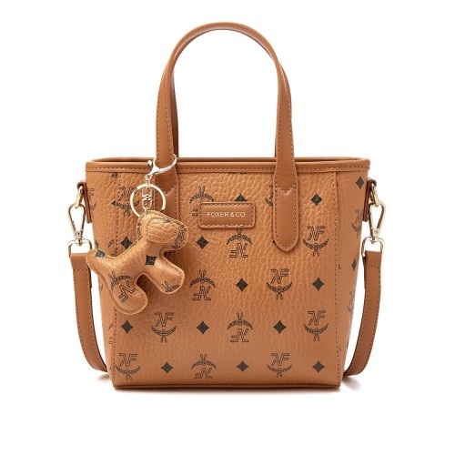 Foxer Womens Bag Tote Handbag Brown