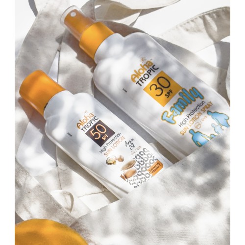 Aloha Tropic Micro Γαλάκτωμα Άργκαν Υψηλής Προστασίας Spf 50