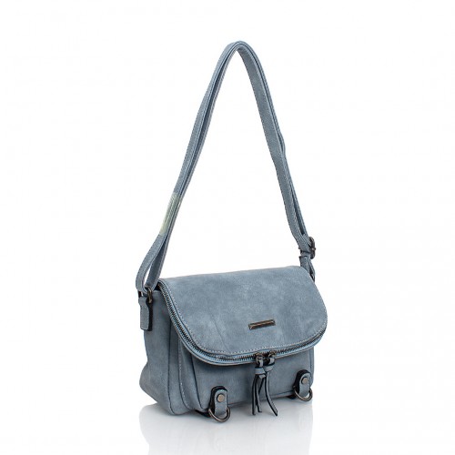 Τσάντα Χιαστί - Ώμου BagToBag Γαλάζιο Χρώμα - 2