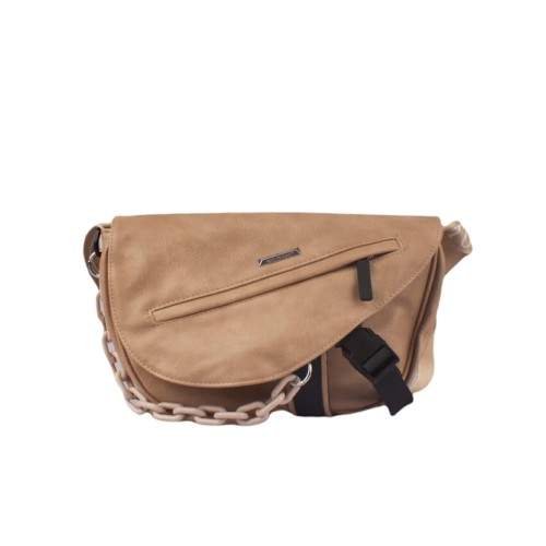 Light Brown Color BagToBag Crossbody Bag