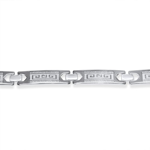 Steel Bracelet With Meander
