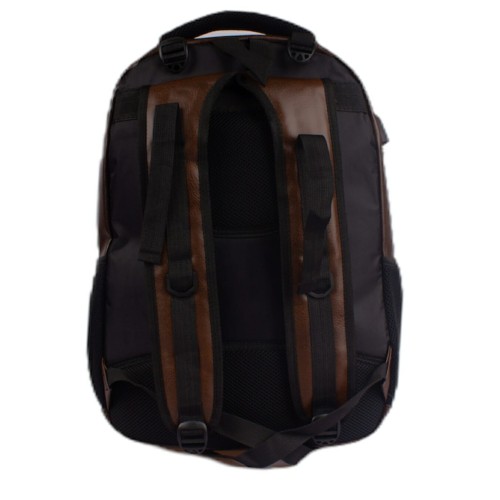 Men`s Brown Color Waterproof BagToBag Backpack With USB Port
