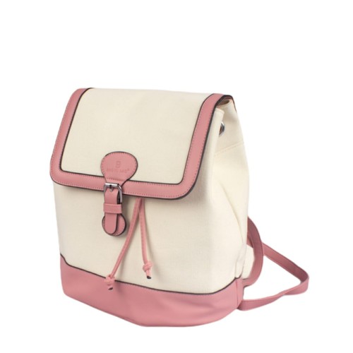 Pink And White Color BagToBag Backpack