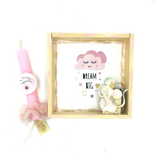Easter Candle Mouse Princess Theme Set With A Illuminated Frame - 3