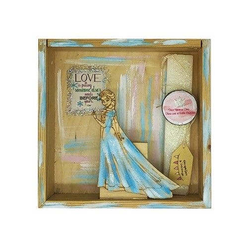 Easter Candle Frozen Set With A Illuminated Frame