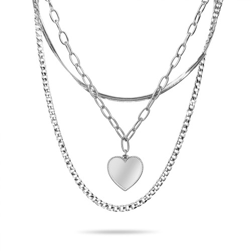 Τριπλό Κολιέ Ατσάλι