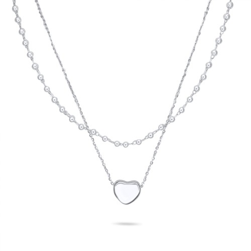 Διπλό Κολιέ Ατσάλι