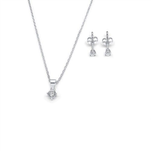 Set With Zircon Stones